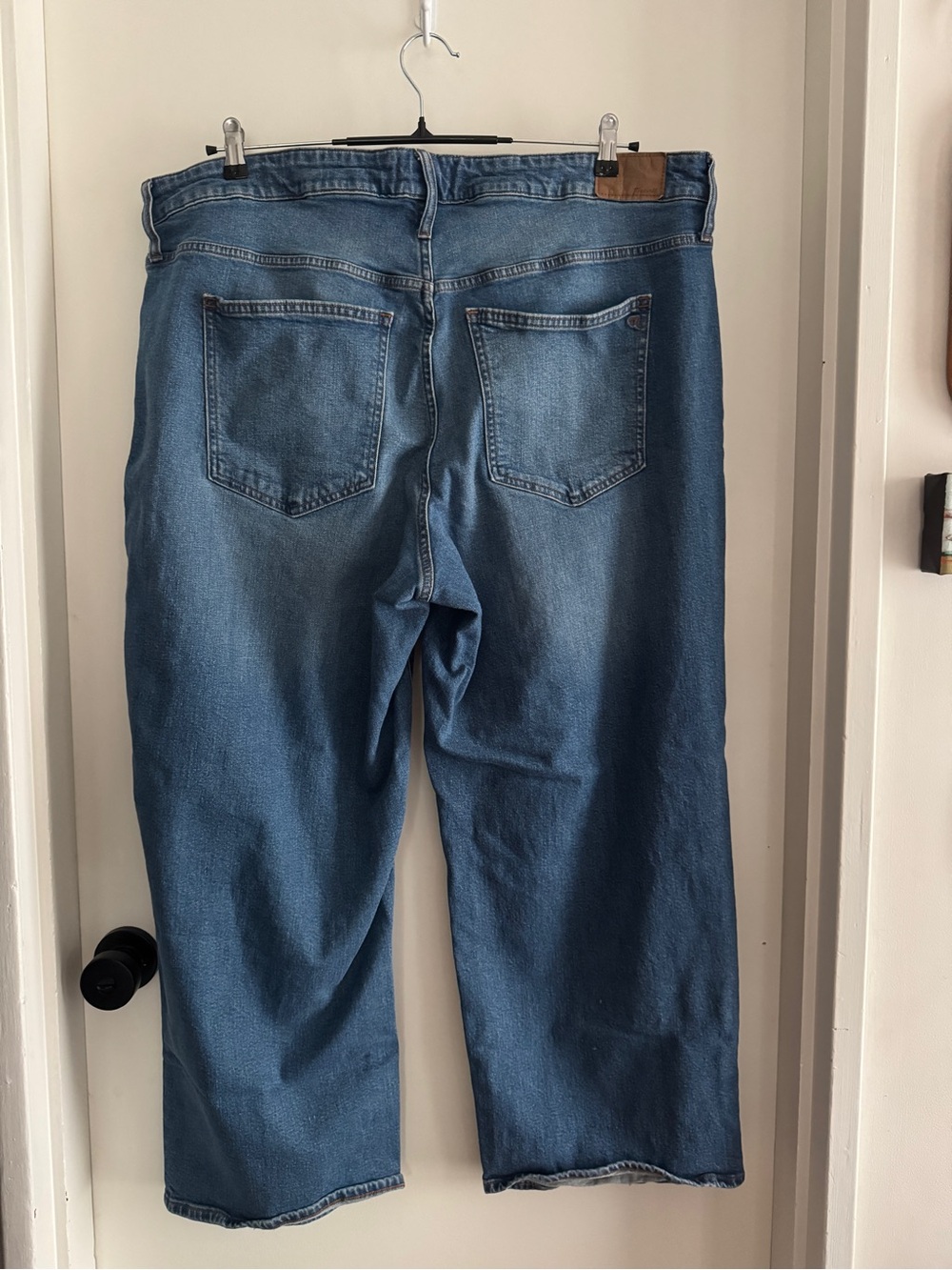Madewell The Perfect Vintage Wide-Leg Medium Blue Denim Jeans